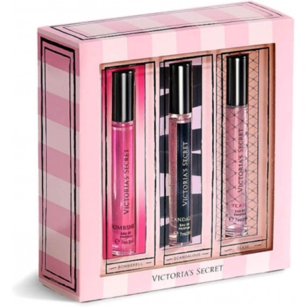 VS Bombshell Tease Scandalous Rollerball Set of 3 Rollerballs Victoria’s Secret - Picture 2 of 8